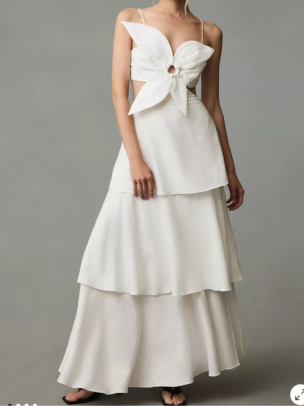Farm Rio Flower Tiered Maxi Dress